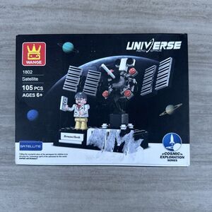 DIY Satellite Building Kit - 105pcs Bricks New In Box With Instructions Damaged